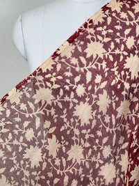 Block-Printed 40gm Banarasi Chanderi Fabric