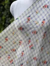 Digital Printed Mul Chanderi Fabric