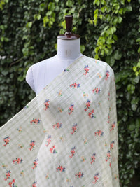 Digital Printed Mul Chanderi Fabric