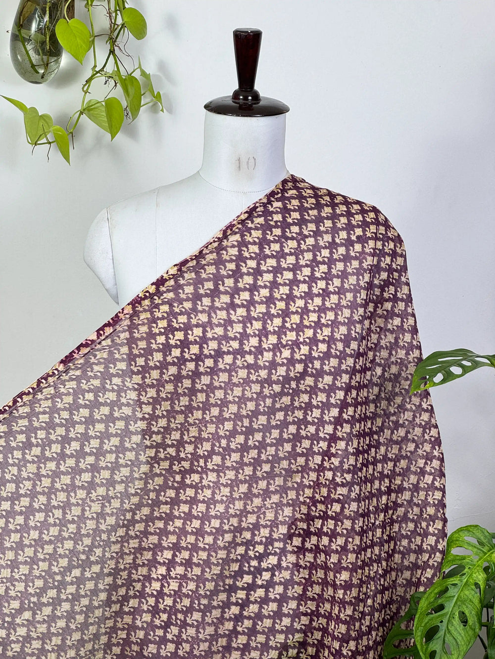 Block-Printed 40gm Banarasi Chanderi Fabric