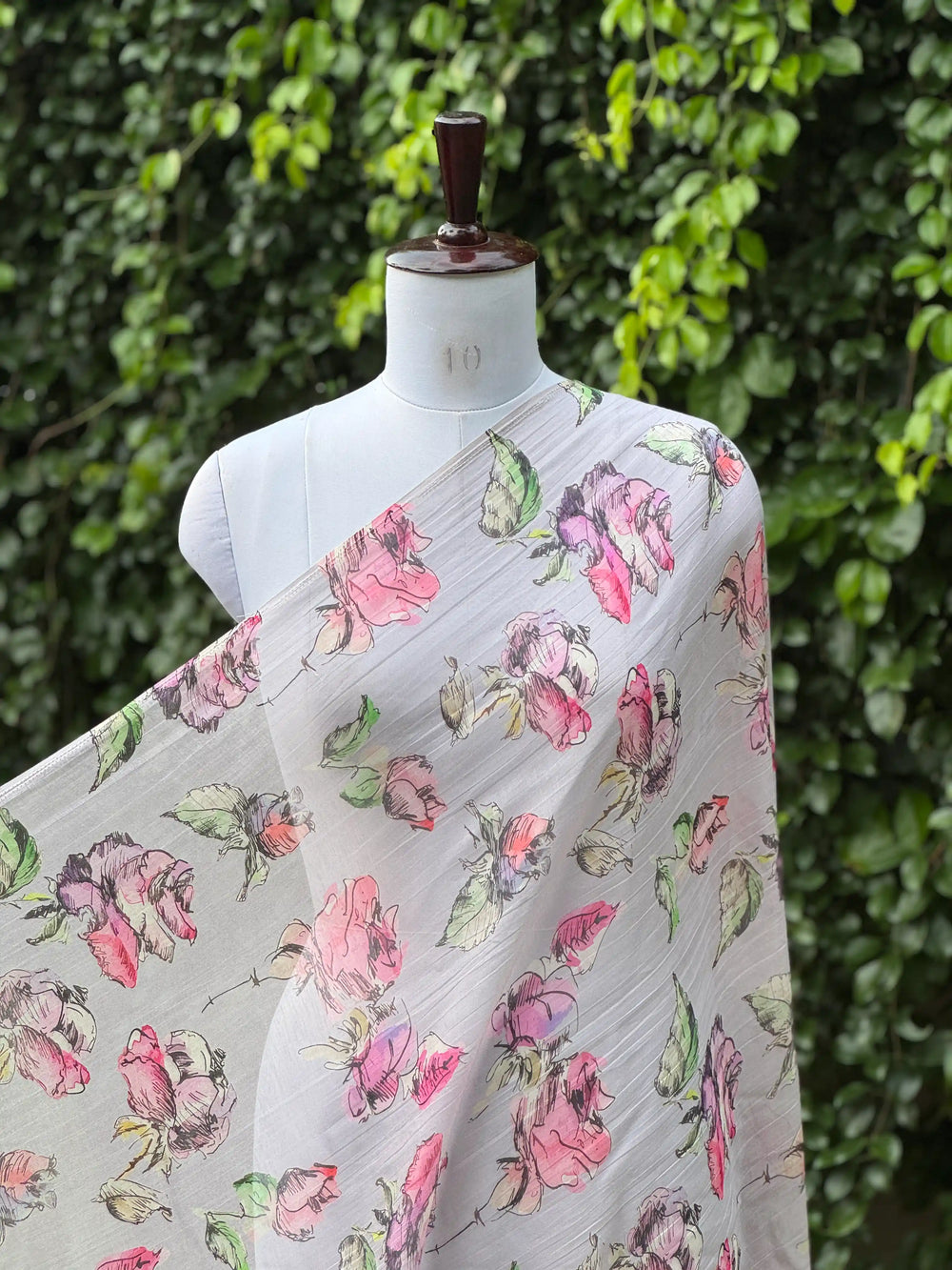 Digital Printed Mul Chanderi Fabric