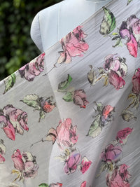 Digital Printed Mul Chanderi Fabric