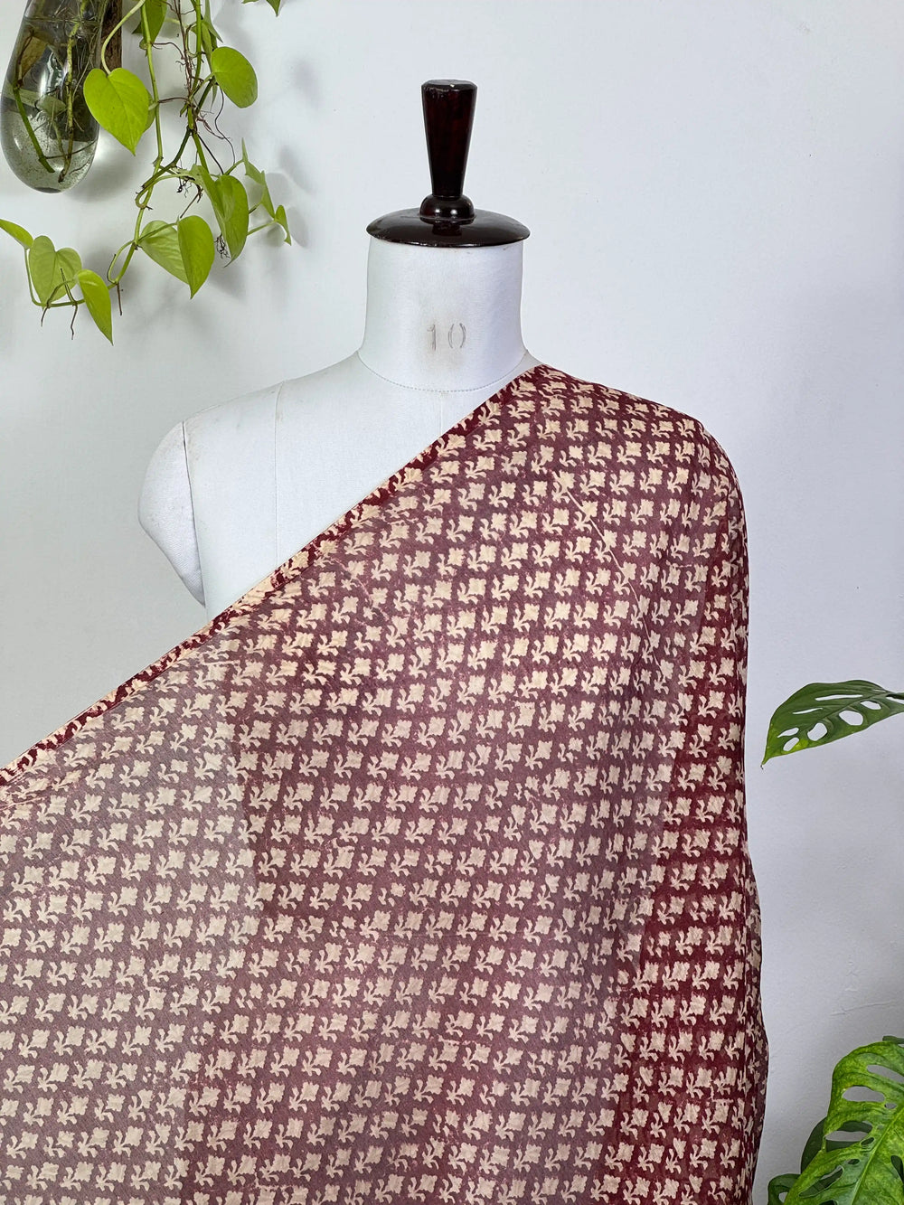 Block-Printed 40gm Banarasi Chanderi Fabric