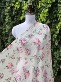 Digital Printed Mul Chanderi Fabric