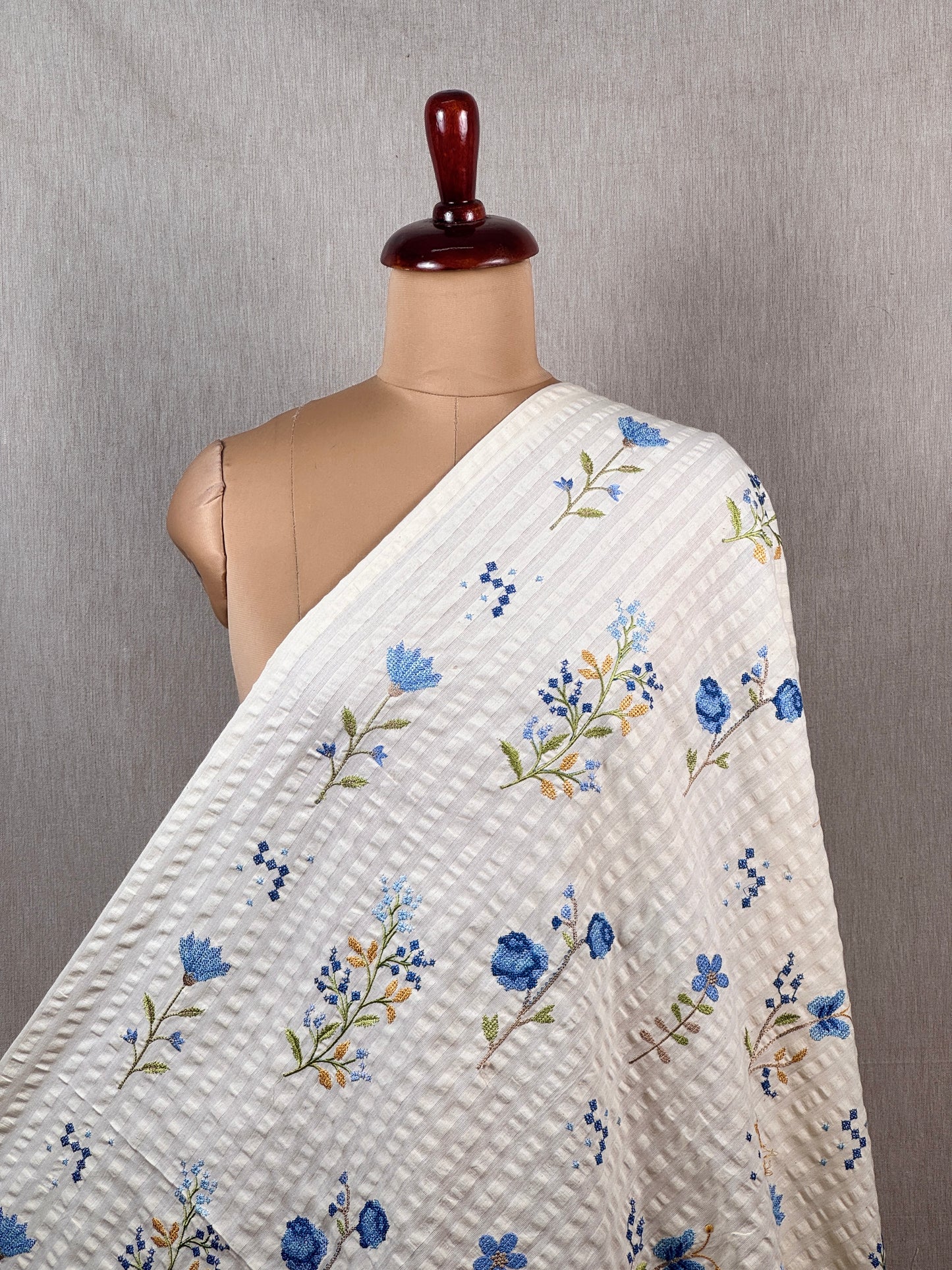 Embroidered Doby Cotton Fabrics
