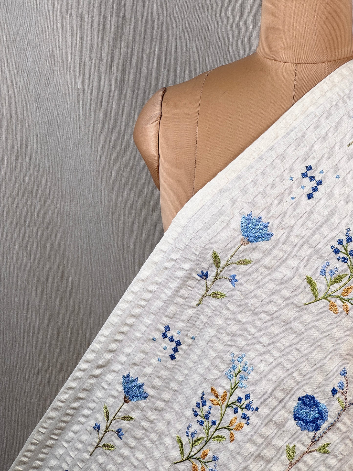 Embroidered Doby Cotton Fabrics