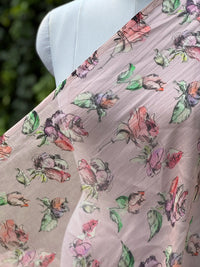 Digital Printed Mul Chanderi Fabric