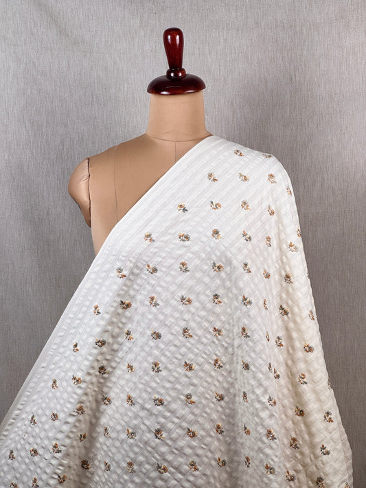 Embroidered Doby Cotton Fabrics