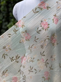Digital Printed Mul Chanderi Fabric