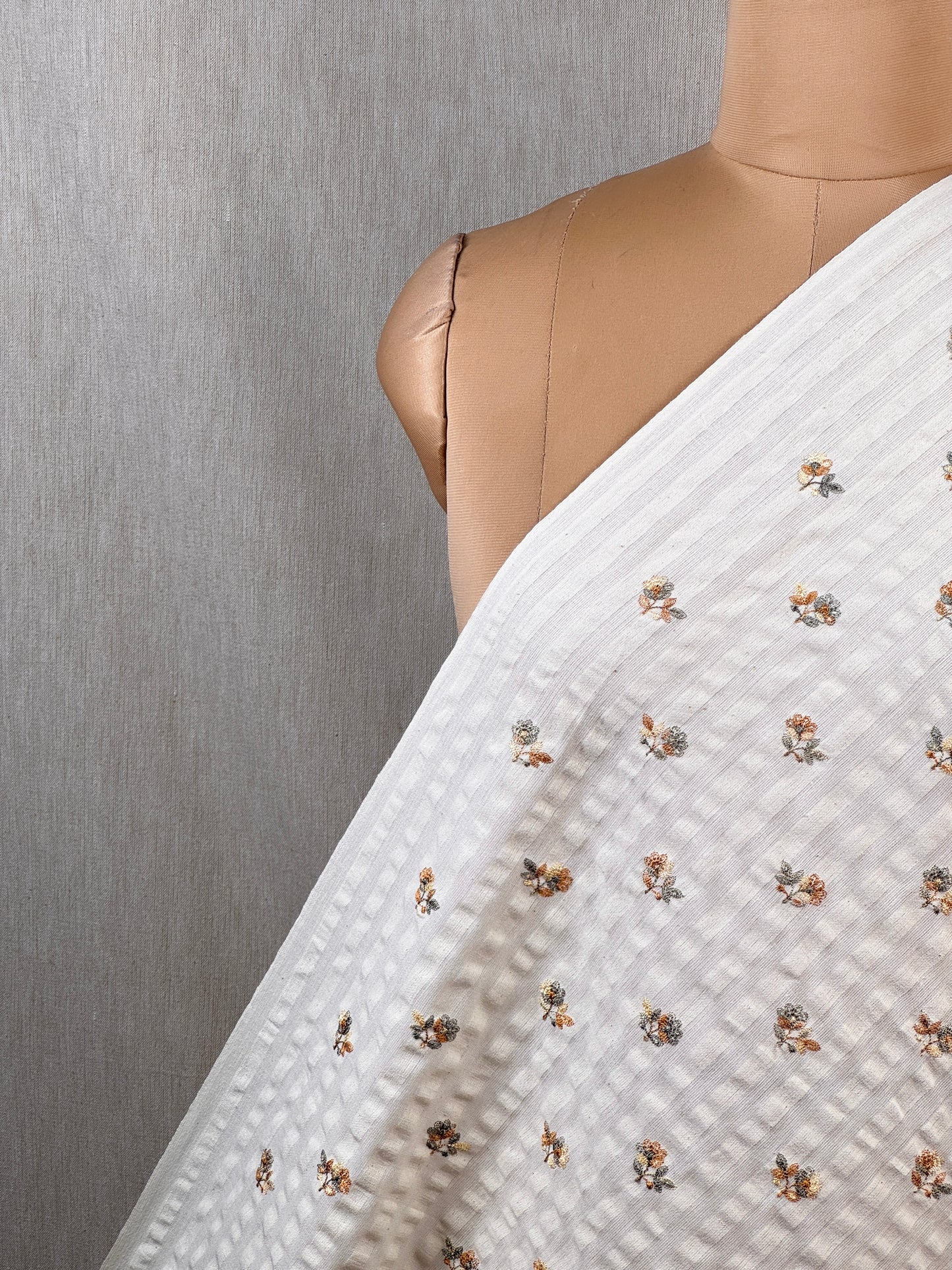 Embroidered Doby Cotton Fabrics