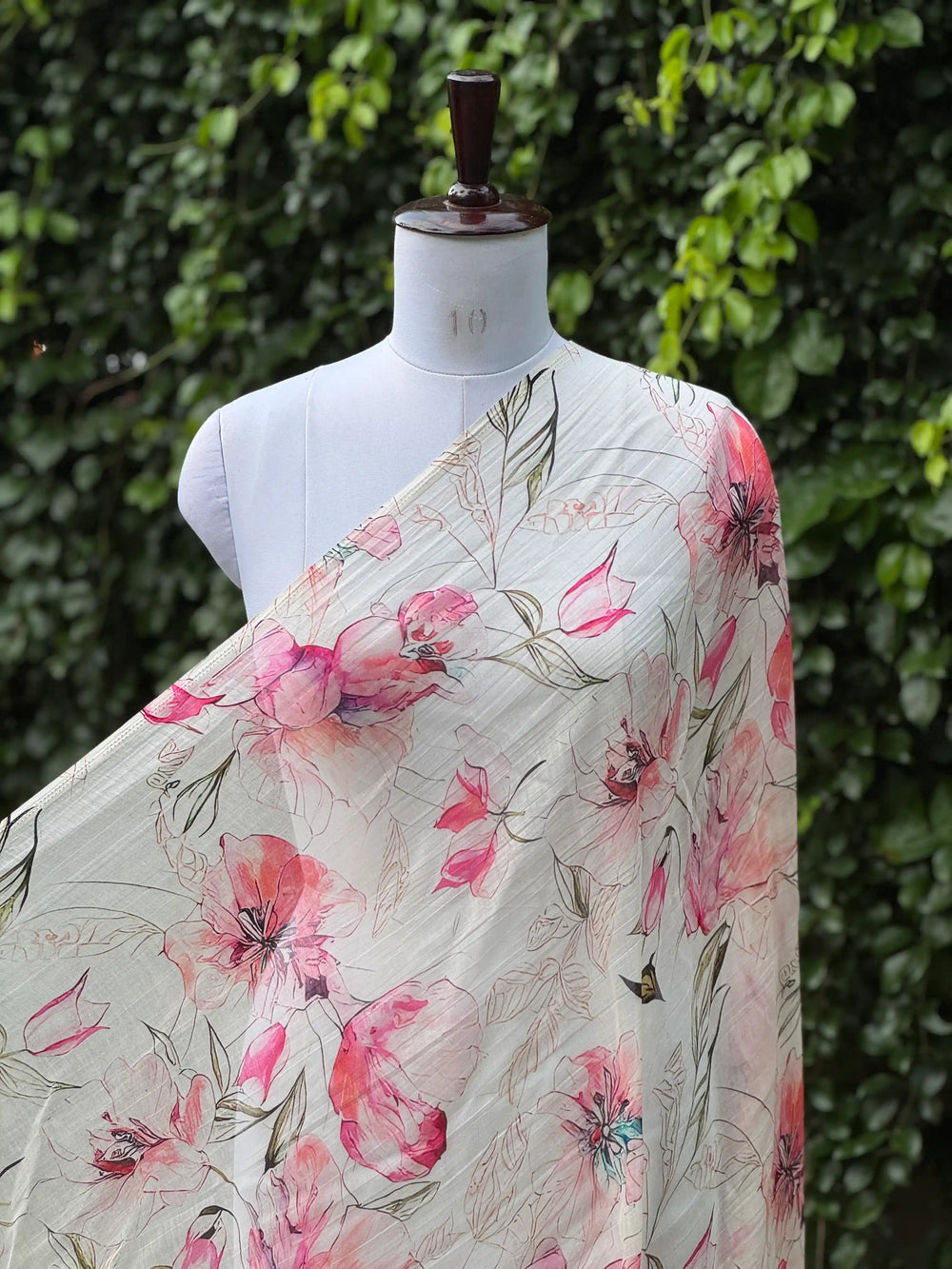 Digital Printed Mul Chanderi Fabric