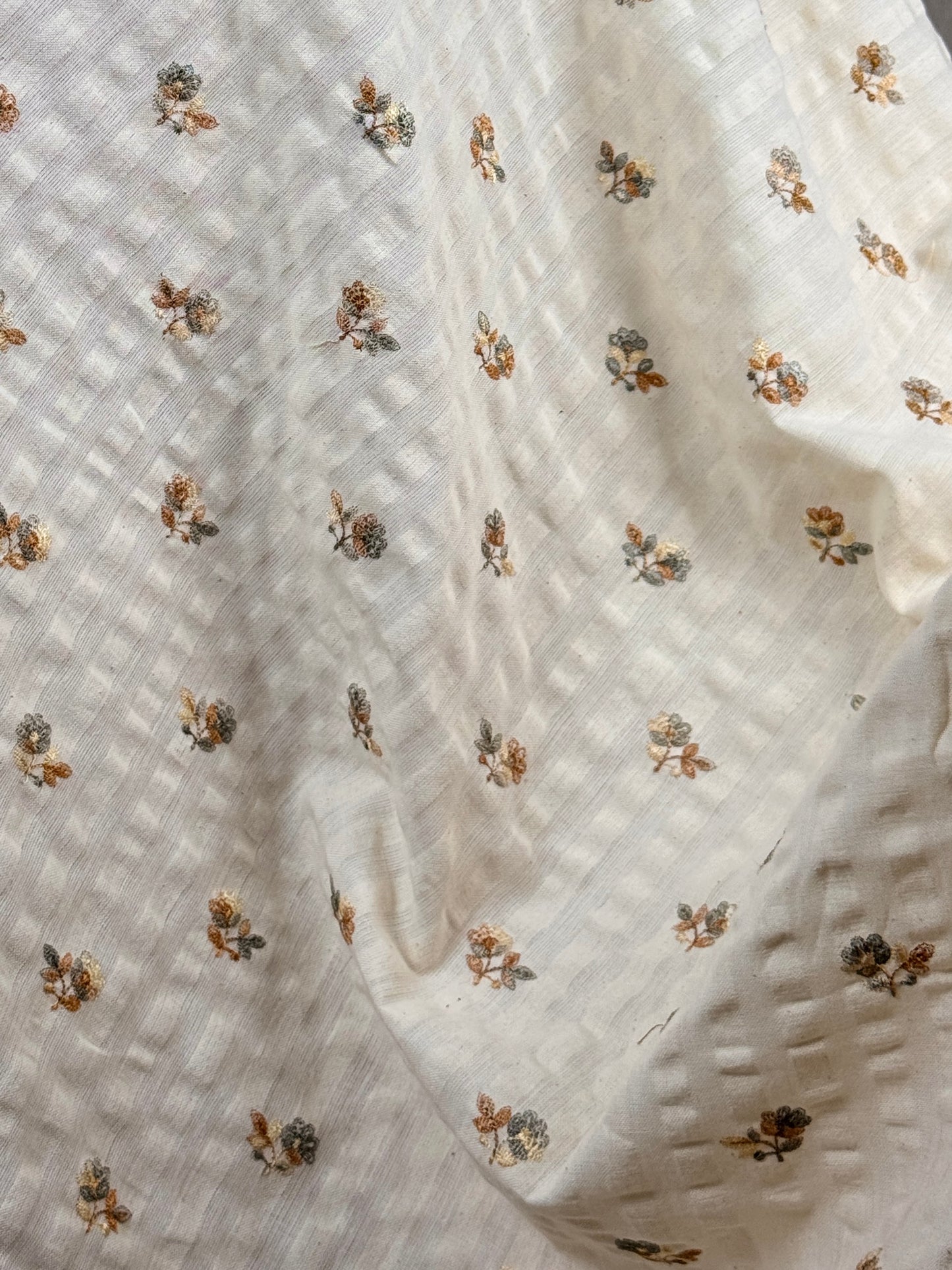Embroidered Doby Cotton Fabrics