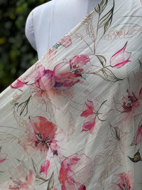 Digital Printed Mul Chanderi Fabric