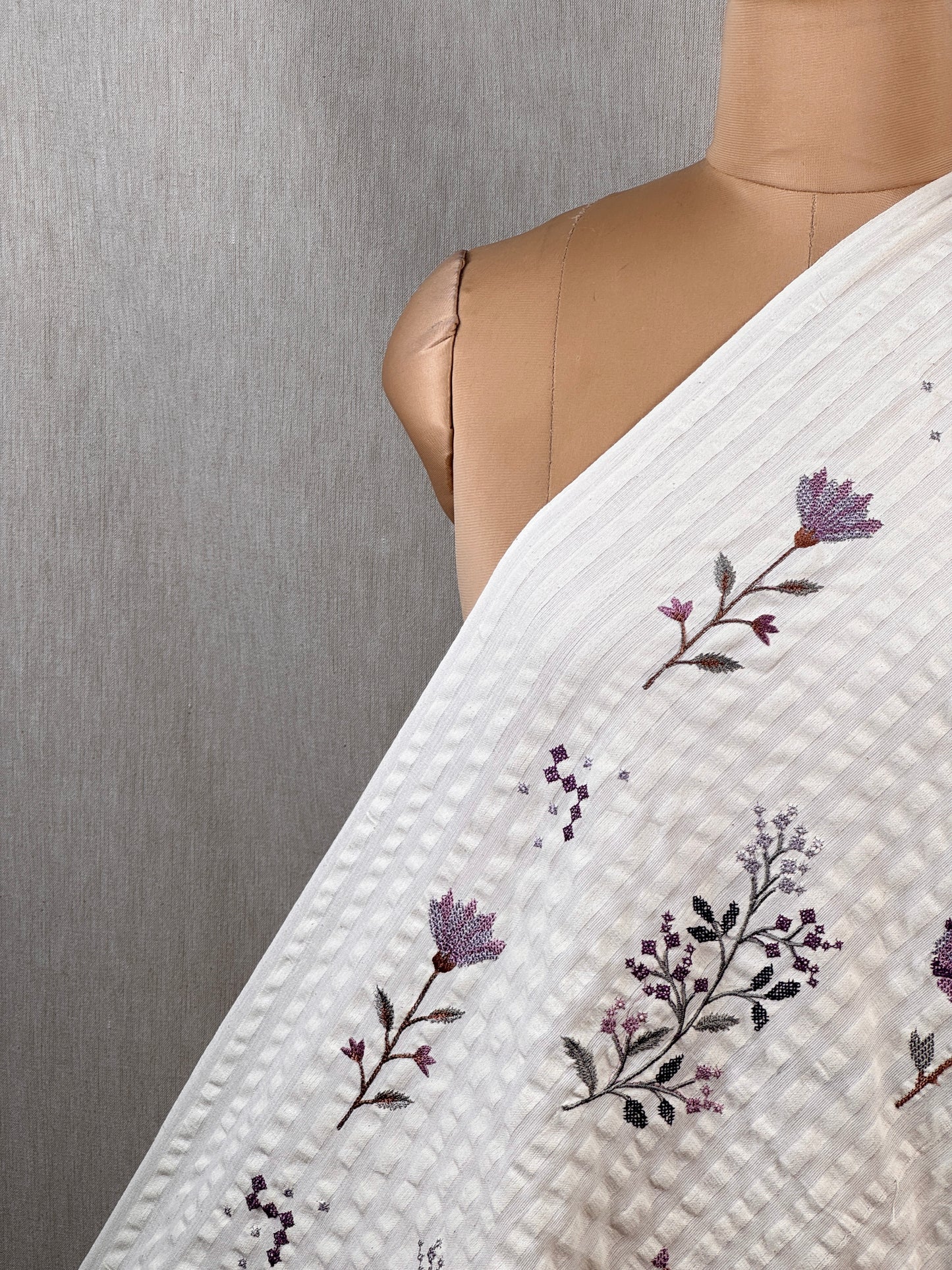 Embroidered Doby Cotton Fabrics