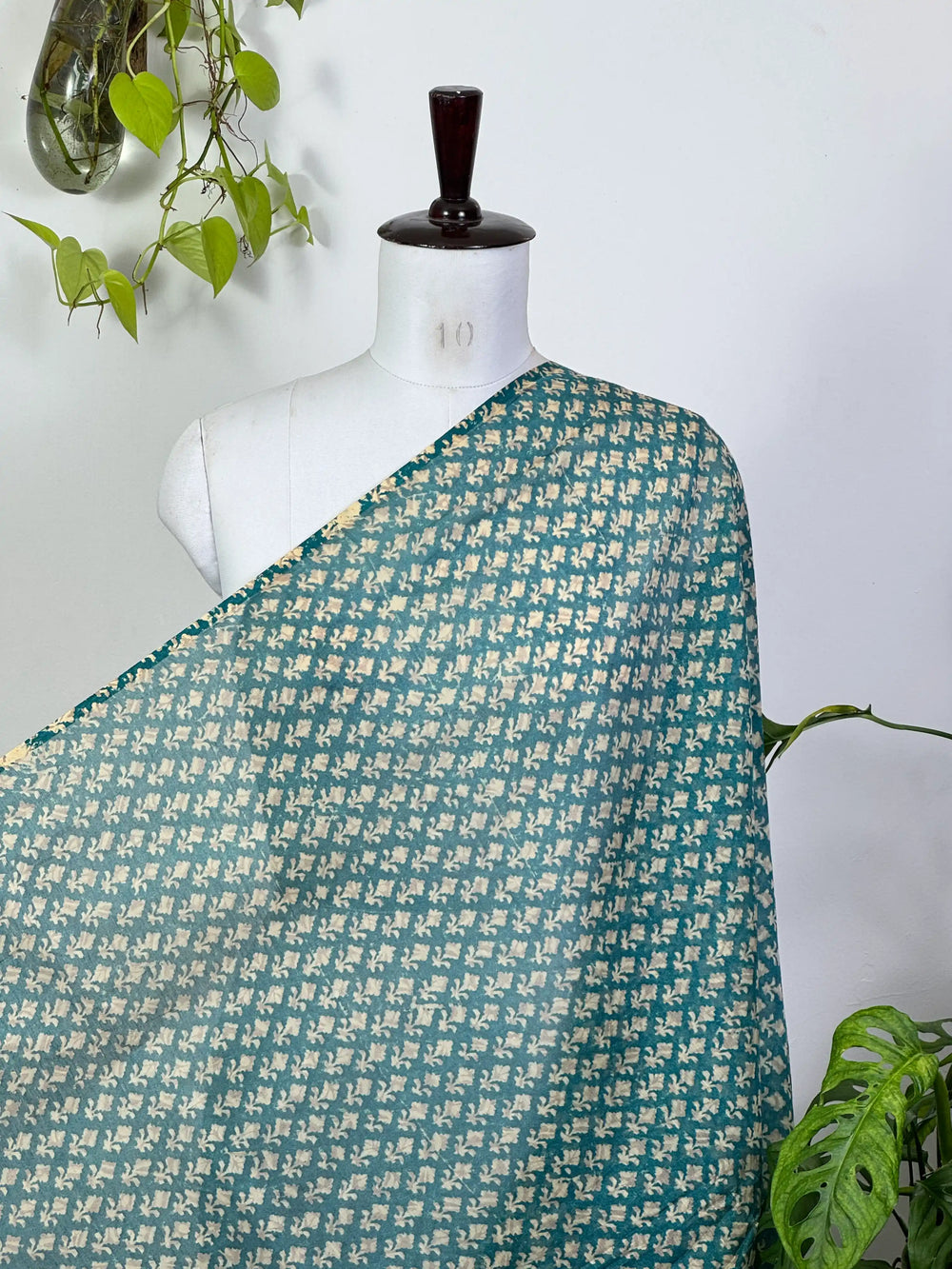 Block-Printed 40gm Banarasi Chanderi Fabric