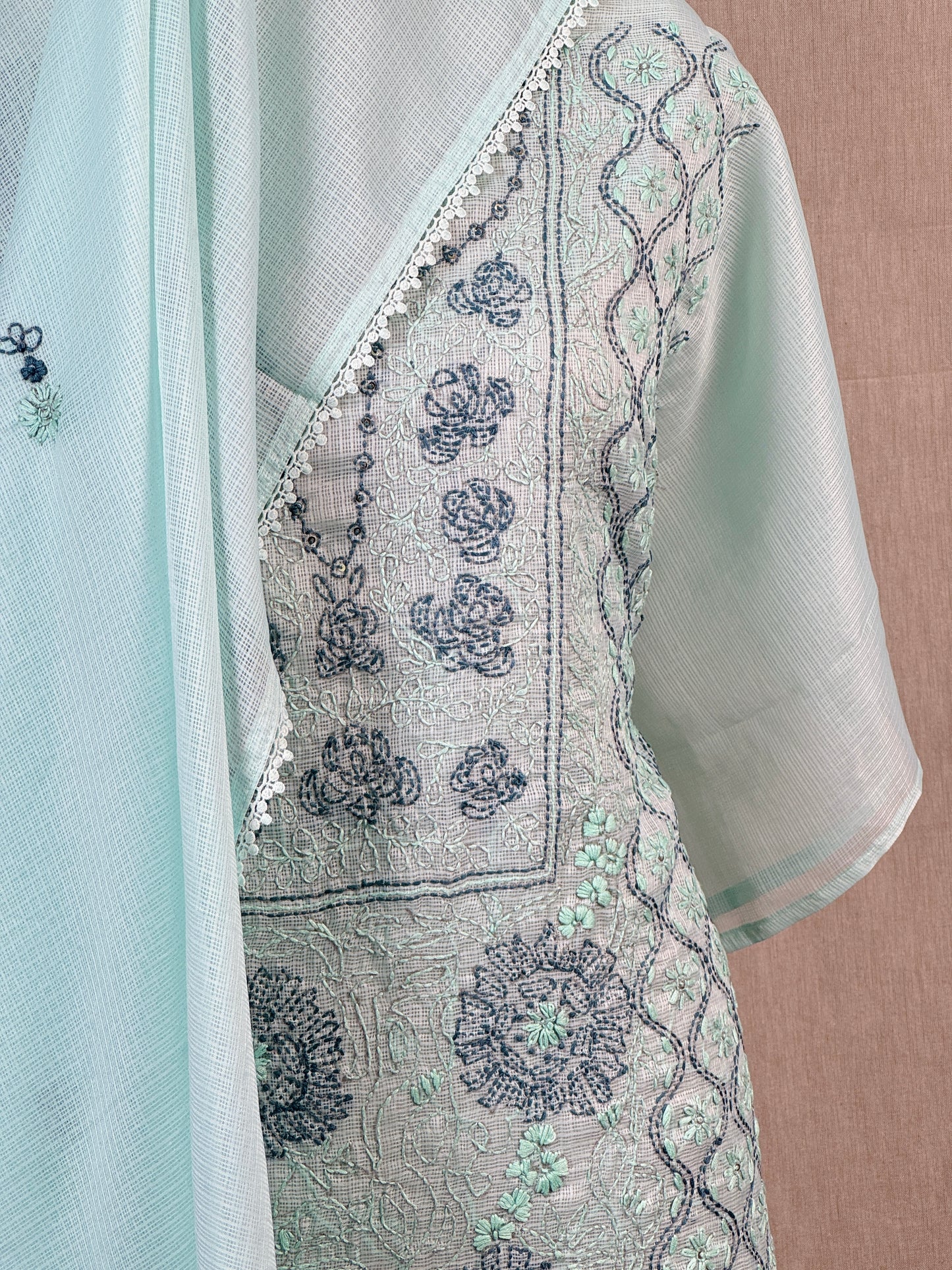 Embroidered kota Salwar suits