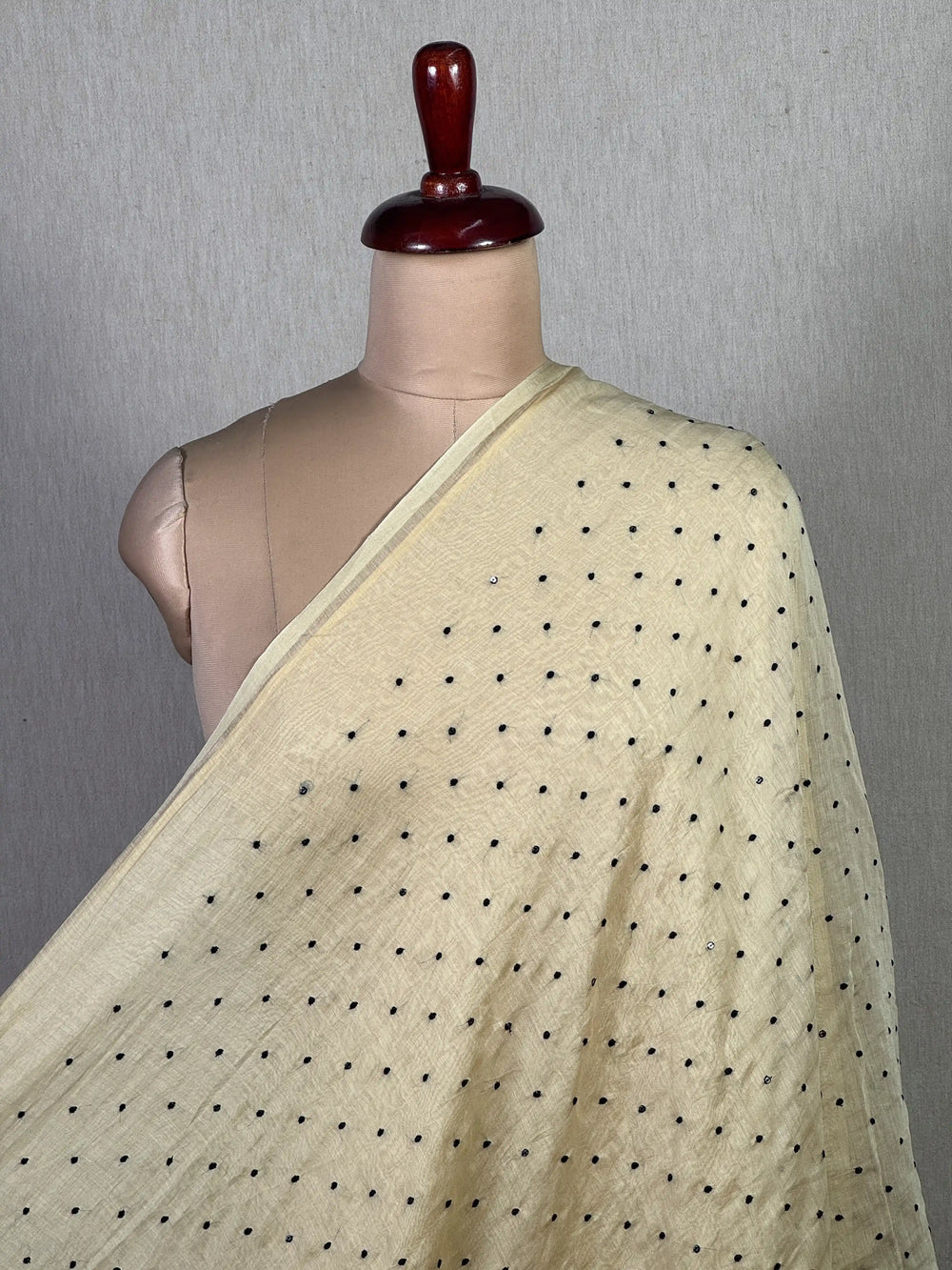 Sequins Embroidered 40 gm Banarasi Chanderi Fabric