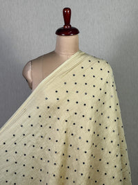 Mirror Embroidered 40 gm Banarasi Chanderi Fabric