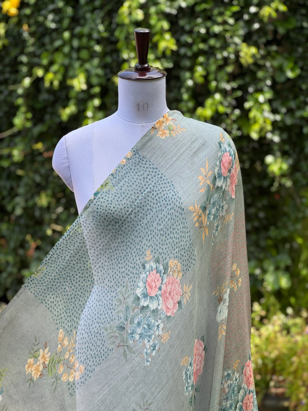 Digital Printed Mul Chanderi Fabric