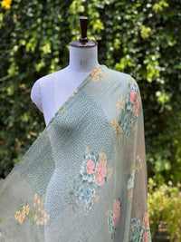 Digital Printed Mul Chanderi Fabric