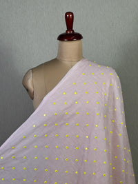 Sequins Embroidered 40 gm Banarasi Chanderi Fabric