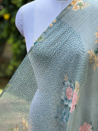 Digital Printed Mul Chanderi Fabric