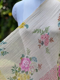 Digital Printed Mul Chanderi Fabric