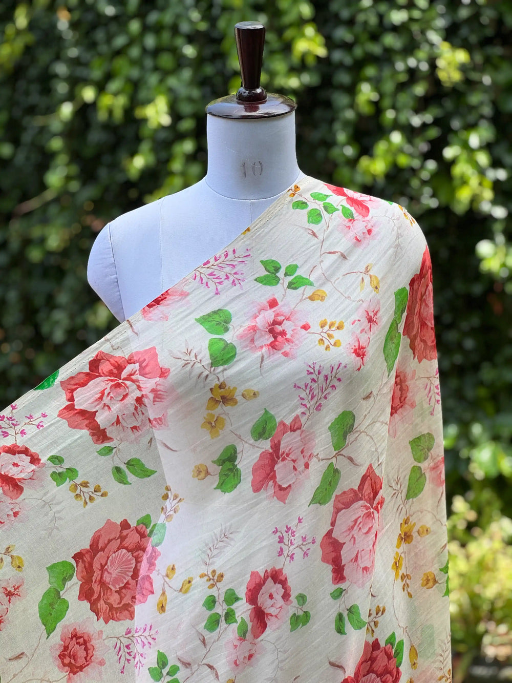 Digital Printed Mul Chanderi Fabric