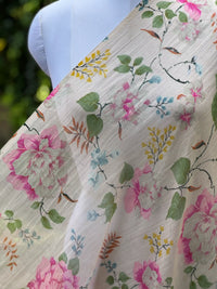 Digital Printed Mul Chanderi Fabric