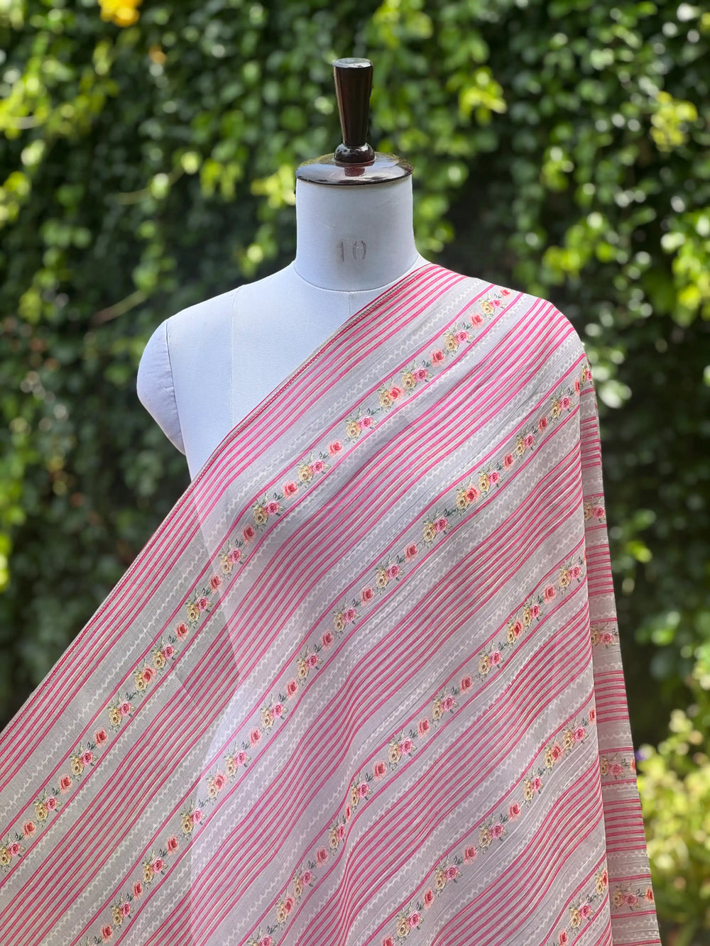 Digital Printed Mul Chanderi Fabric