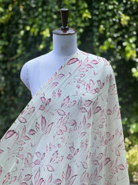 Digital Printed Mul Chanderi Fabric