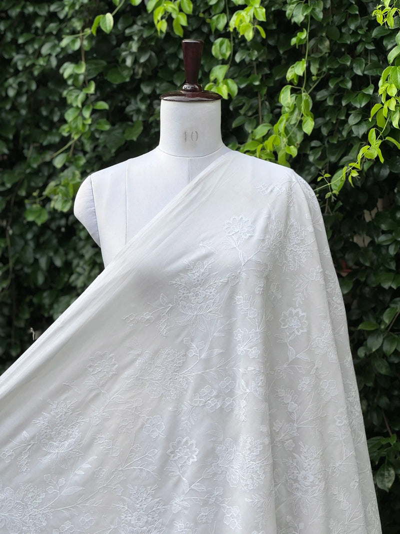 Embroidered Rubia Cotton Fabrics
