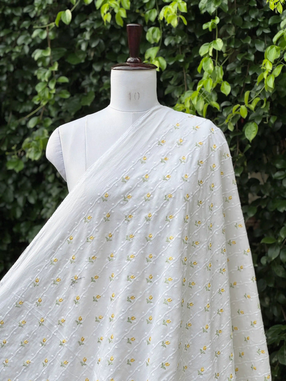 Embroidered  Mul Cotton Fabric