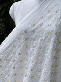Embroidered  Mul Cotton Fabric