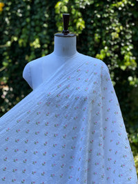 Embroidered  Mul Cotton Fabric
