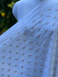 Embroidered  Mul Cotton Fabric
