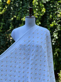 Embroidered  Mul Cotton Fabric