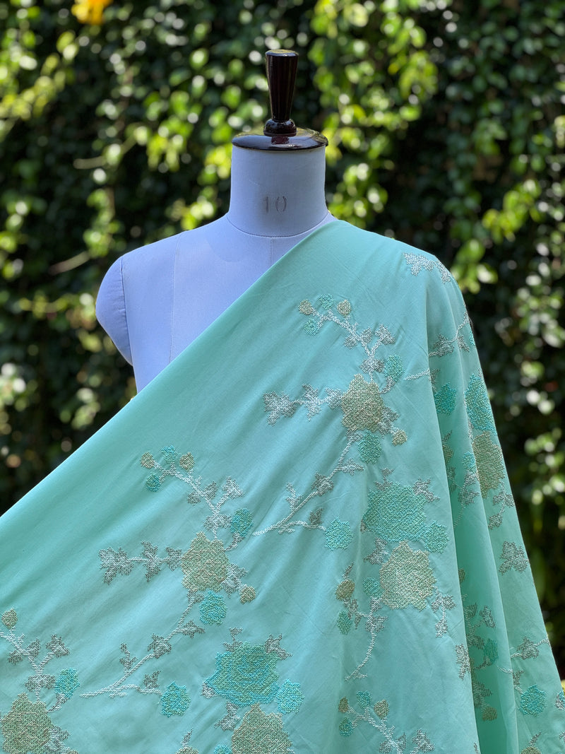 Embroidered Rubia Cotton Fabrics