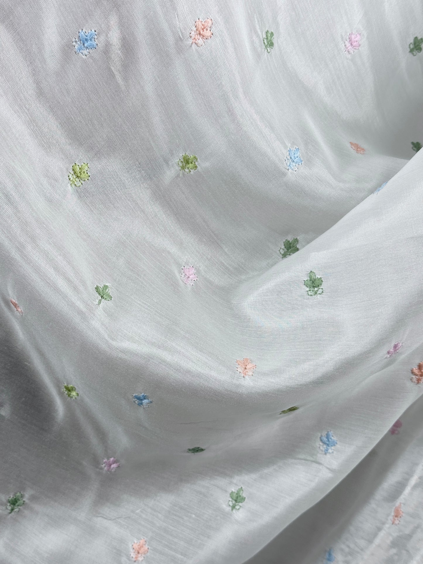 Embroidered Muslin Fabric