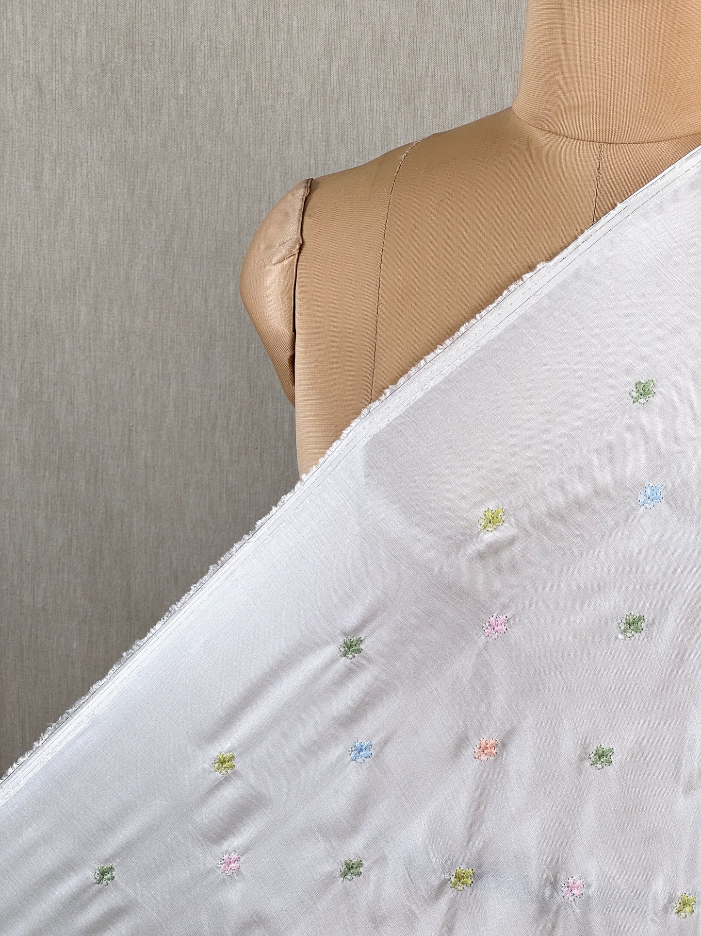 Embroidered Muslin Fabric