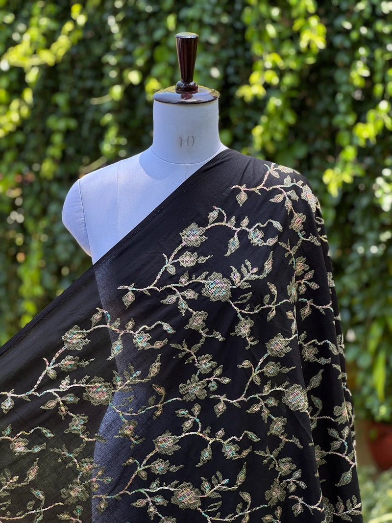Embroidered  Mul Cotton Fabric