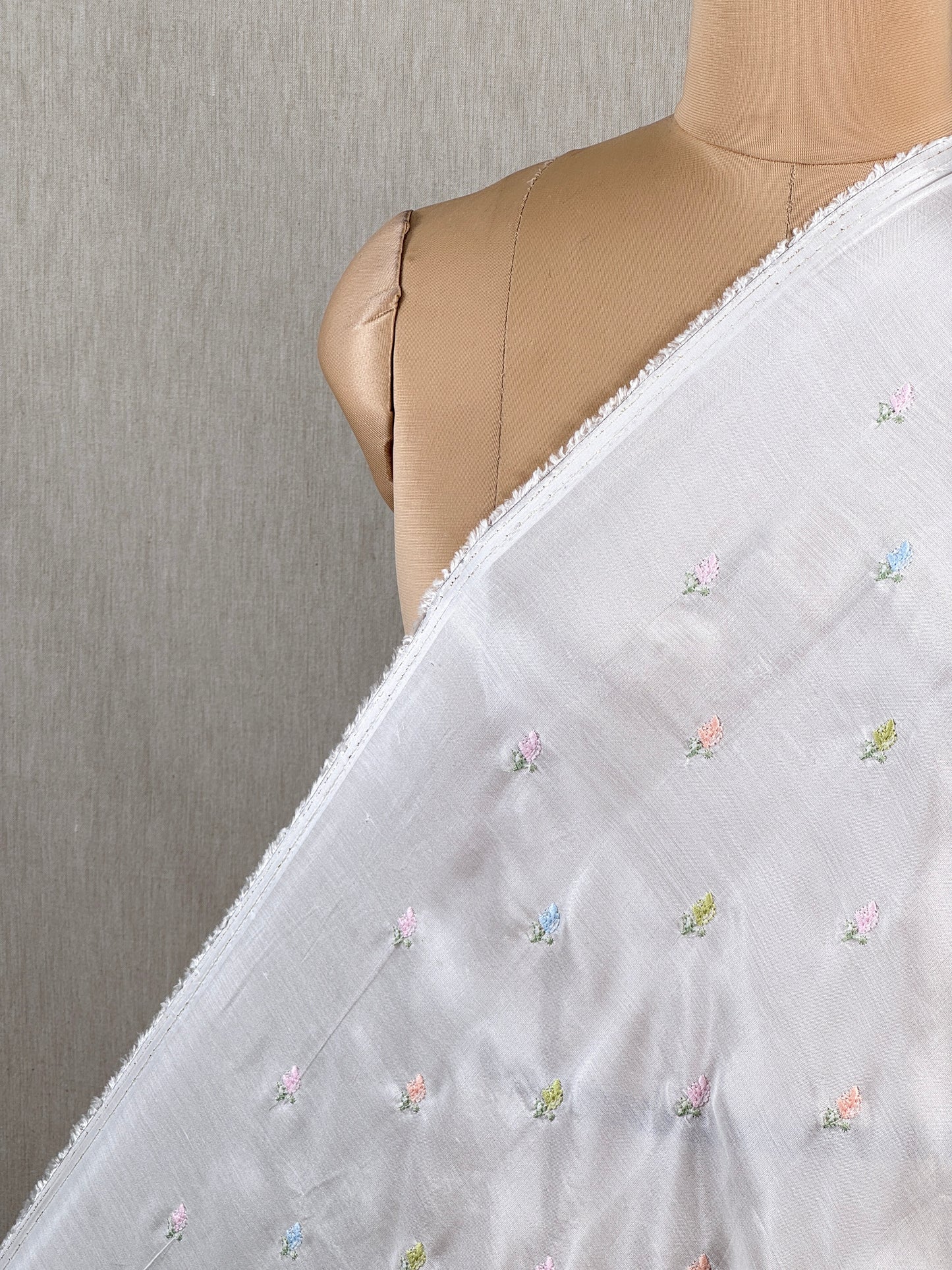 Embroidered Muslin Fabric