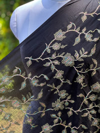 Embroidered  Mul Cotton Fabric
