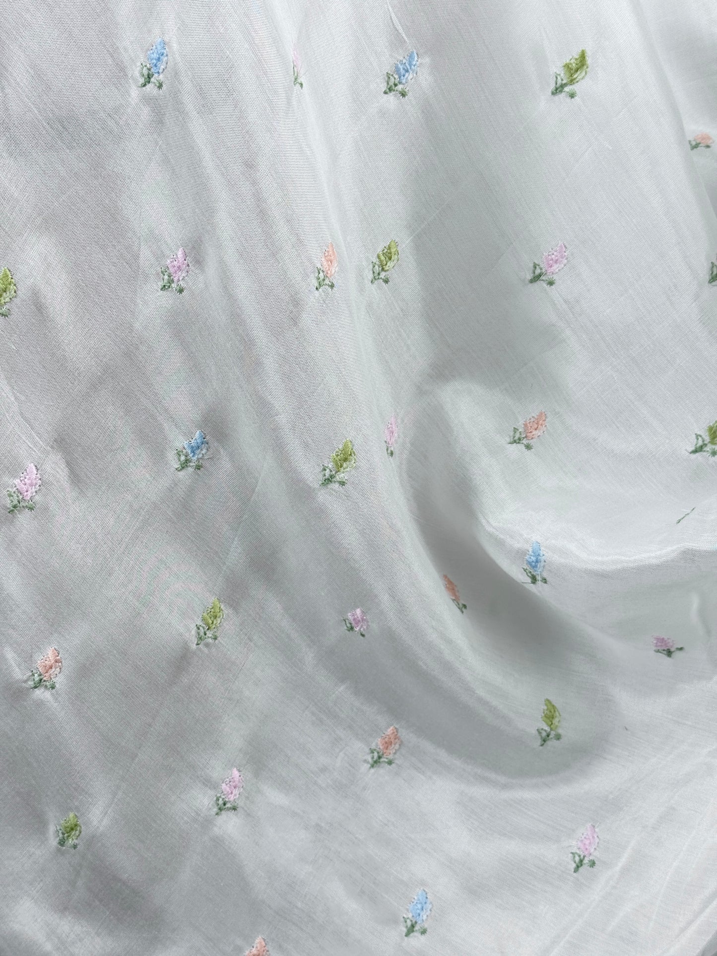 Embroidered Muslin Fabric