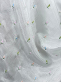 Embroidered Muslin Fabric