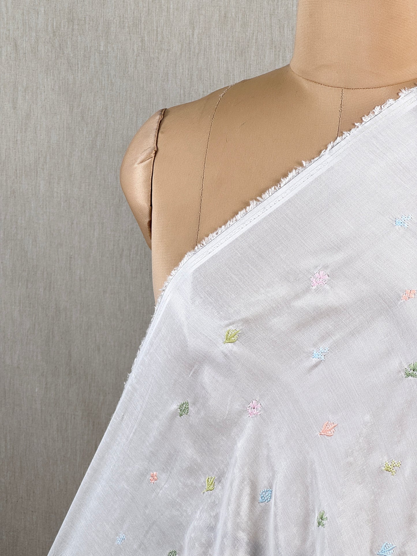 Embroidered Muslin Fabric
