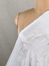 Embroidered Muslin Fabric