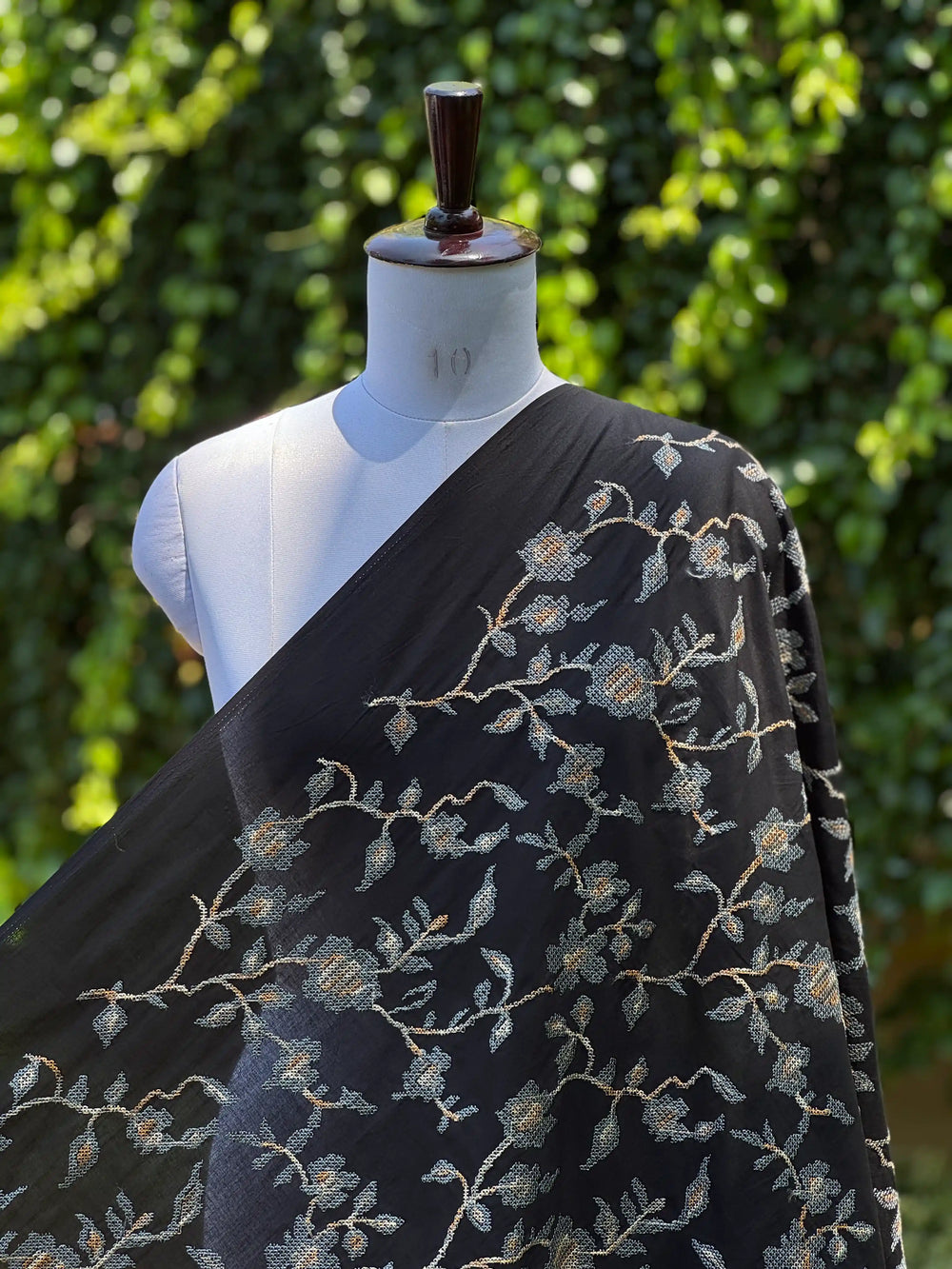 Embroidered  Mul Cotton Fabric