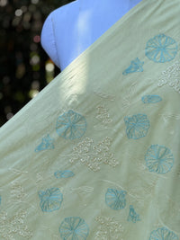 Embroidered Rubia Cotton Fabrics