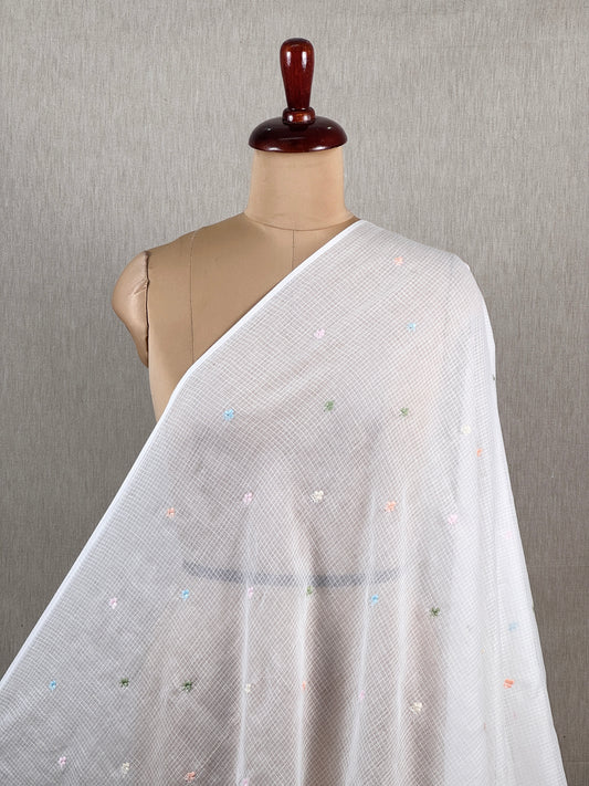 Embroidered Kota Fabric